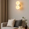 Kinkiet podwójny kryształowy Ø22cm chromowany E27 Abruzzo Montavio 3.webp