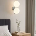 Kinkiet podwójny kryształowy Ø22cm chromowany E27 Abruzzo Montavio 4.webp