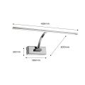 Kinkiet nad obraz 8W 45 cm 2700K Chrom Abruzzo Romella 11.webp
