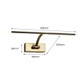 Kinkiet nad obraz 8W 45 cm 2700K Złoty Abruzzo Romella 5.webp