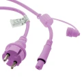 Girlanda Zewnętrzna 10m +10 żarówek Różowe IP44 3000K Abruzzo Girlandi 6.webp