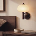 Kinkiet szklano drewniany E14 Abruzzo Renato 2.webp
