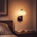 Kinkiet szklano drewniany E14 Abruzzo Renato 3.webp