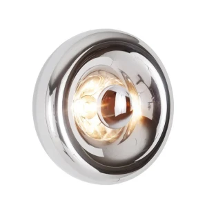 Kinkiet designerski okrągły chromowany G9 Abruzzo Solaro