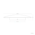 Kinkiet LED biały aluminiowy 18W 3000K Abruzzo Eterno 10.webp