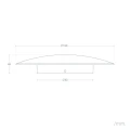 Kinkiet LED biały aluminiowy 6W 3000K Abruzzo Eterno 10.webp