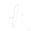 Kinkiet Ścienny LED biały aluminiowy 9W 3000K Abruzzo Celeste 9.webp