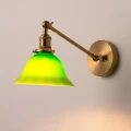 Kinkiet Vintage bankierka E27 Zielony Abruzzo Banquero 9.webp