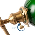 Kinkiet Vintage bankierka E27 Zielony Abruzzo Banquero 13.webp