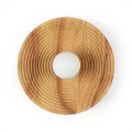 Kinkiet okrągły drewniany Ø28cm G9 Abruzzo Rinito.webp