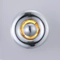 Kinkiet designerski okrągły chromowany G9 Abruzzo Solaro 6.webp