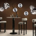 Kinkiet designerski okrągły chromowany G9 Abruzzo Solaro 7.webp