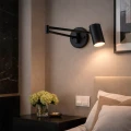 Kinkiet nastawny czarny E27 G45 Abruzzo Trenita 7.webp