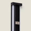 Kinkiet Zewnętrzny czarny liniowy 90cm 3000K 30W IP65 aluminiowy Abruzzo Ravena 6.webp