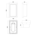 Kinkiet Zewnętrzny antracytowy 12W IP54 CCT Abruzzo Polaris 4.webp