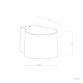 Kinkiet Zewnętrzny Czarny Aluminiowy 3000K IP54 7W Abruzzo Kalviano 4.webp