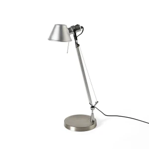 Lampa Stołowa designerska Chrom XL z ramieniem przegubowym E27 Abruzzo Lunavio