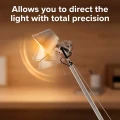 Lampa Stołowa designerska Chrom XL z ramieniem przegubowym E27 Abruzzo Lunavio 7.webp