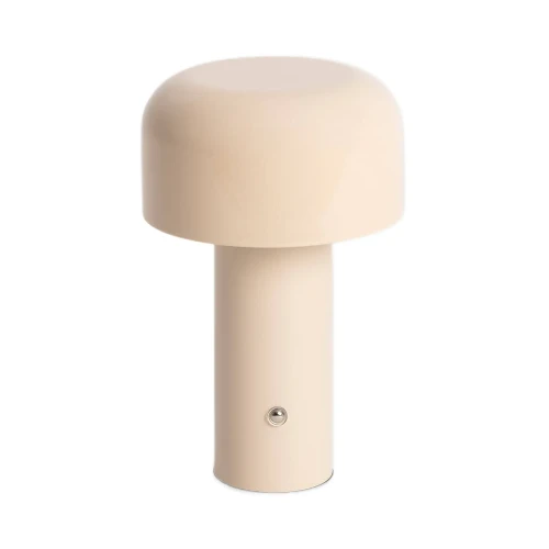 Lampa Stołowa LED 2W Przenośna z Metalu ładowalna 1800 mAh CCT Beżowa Abruzzo.webp