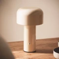 Lampa Stołowa LED 2W Przenośna z Metalu ładowalna 1800 mAh CCT Beżowa Abruzzo 2.webp