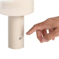 Lampa Stołowa LED 2W Przenośna z Metalu ładowalna 1800 mAh CCT Beżowa Abruzzo 6.webp