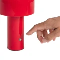 Lampa Stołowa LED 2W Przenośna z Metalu ładowalna 1800 mAh CCT Czerwona Abruzzo 7.webp