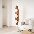 Luksusowa Drewniana lampa podłogowa 3xg9 Abruzzo Leaf 7.webp