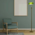 Lampa Podłogowa E27 Bankierka zielona Abruzzo Banquero 3.webp