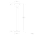 Lampa Podłogowa solarna zewnętrzna Czarna 2,5W 150cm IP44 3000K Abruzzo Sidero 7.webp