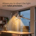 Lampa Podłogowa designerska Chrom z ramionami przegubowymi E27 Abruzzo Lunavio 7.webp