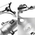 Lampa Podłogowa designerska Chrom z ramionami przegubowymi E27 Abruzzo Lunavio 11.webp