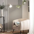 Lampa Podłogowa biała metalowa E27 Abruzzo Monviso 2.webp