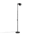 Lampa Podłogowa czarna metalowa E27 Abruzzo Monviso.webp