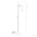 Lampa Podłogowa czarna metalowa E27 Abruzzo Monviso 9.webp