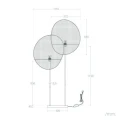 Lampa Podłogowa biała E27 Abruzzo Argenta 9.webp