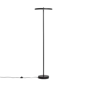 Lampa Podłogowa Czarna nowoczesna CCT 25W z przełącznikiem Abruzzo Ombrosa