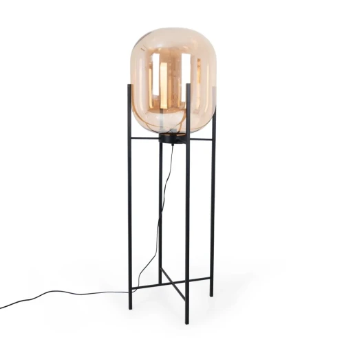 Lampa Podłogowa designerska Szkło bursztynowe E27 Abruzzo Silvano.webp