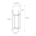 Lampa Podłogowa designerska Szkło dymione Abruzzo Silvano 14.webp
