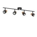 Lampa Sufitowa czarna 4xGU10 Abruzzo Rosato.webp