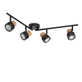 Lampa Sufitowa czarna 4xGU10 Abruzzo Rosato 3.webp
