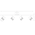 Lampa Sufitowa czarna 4xGU10 Abruzzo Rosato 6.webp
