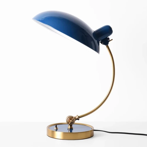 Lampa Stołowa z metalu E27-G45 niebieska Abruzzo Palerno.webp