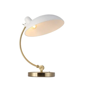 Lampa Stołowa z metalu E27-G45 Biała Abruzzo Palerno