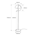Lampa Podłogowa E27 Czarna Abruzzo Palessa 10.webp