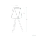 Lampa Stołowa z metalu i szkła E27 Abruzzo Galassia 10.webp