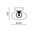 Lampa Sufitowa złota szkło 1XG9 Abruzzo Valoro 6.webp
