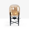 Lampa Stołowa dekoracyjna Szkło Bursztynowe E27 Abruzzo Silvano.webp