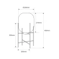 Lampa Stołowa dekoracyjna Szkło Bursztynowe E27 Abruzzo Silvano 10.webp