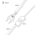 Lampa Stołowa dekoracyjna Dymione szkło E27 Abruzzo Silvano 8.webp