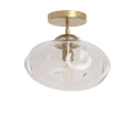 Lampa Sufitowa Szklana Transparentna E27 Abruzzo Chiara.webp